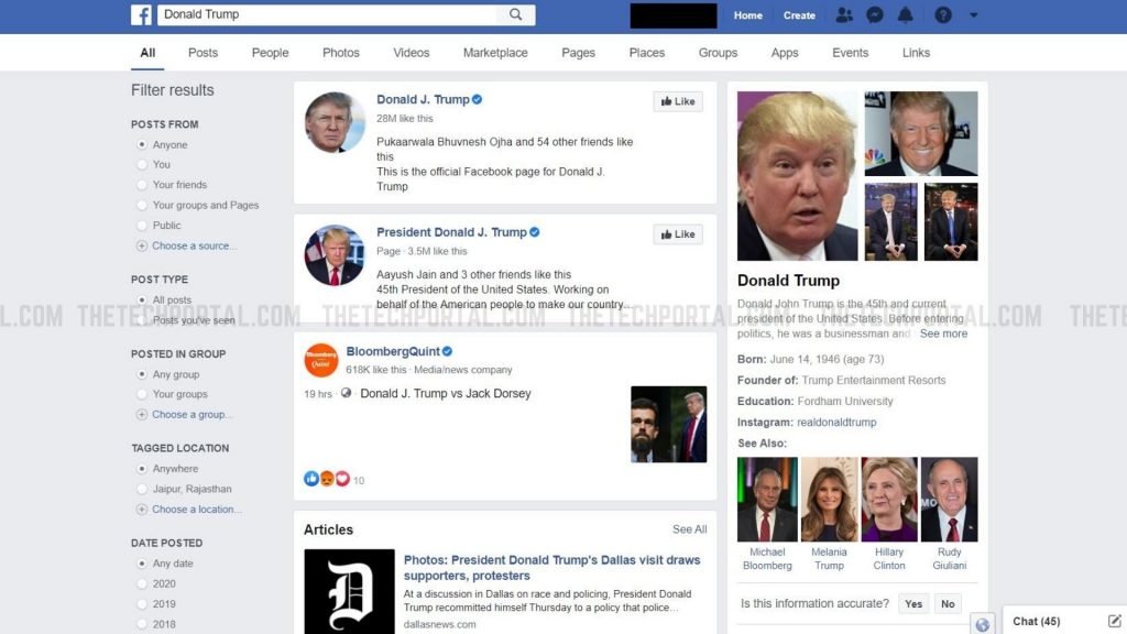 Facebook will show Results from Wikipedia in Search Results Now onwards