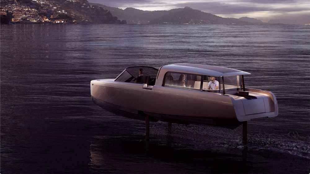 World's First Flying Electric Taxi Boat, The Candela P-8 Voyager Showcased In Venice
