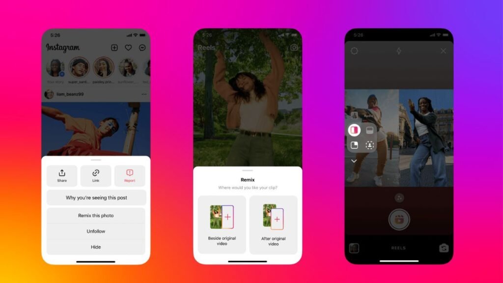 Instagram Introduces Remix Photos, Reel Templates And More Features