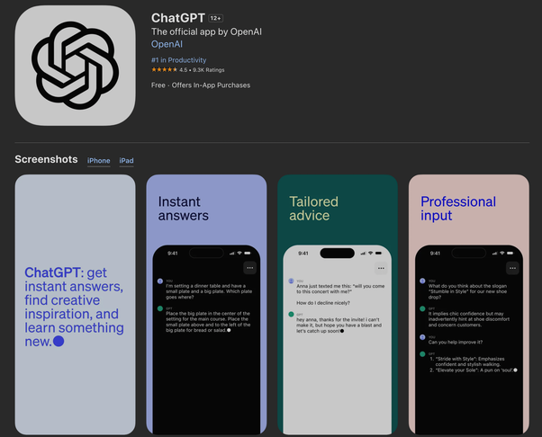 ChatGPT has become preferred AI Assistant on iPhone.