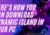 How to get Dynamic Island for pc?