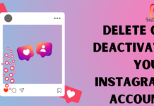 How to Deactivate or delete one's Instagram account?