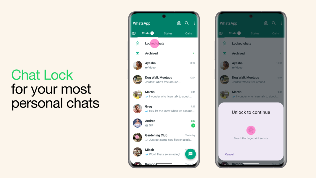 How to lock chats on WhatsApp?