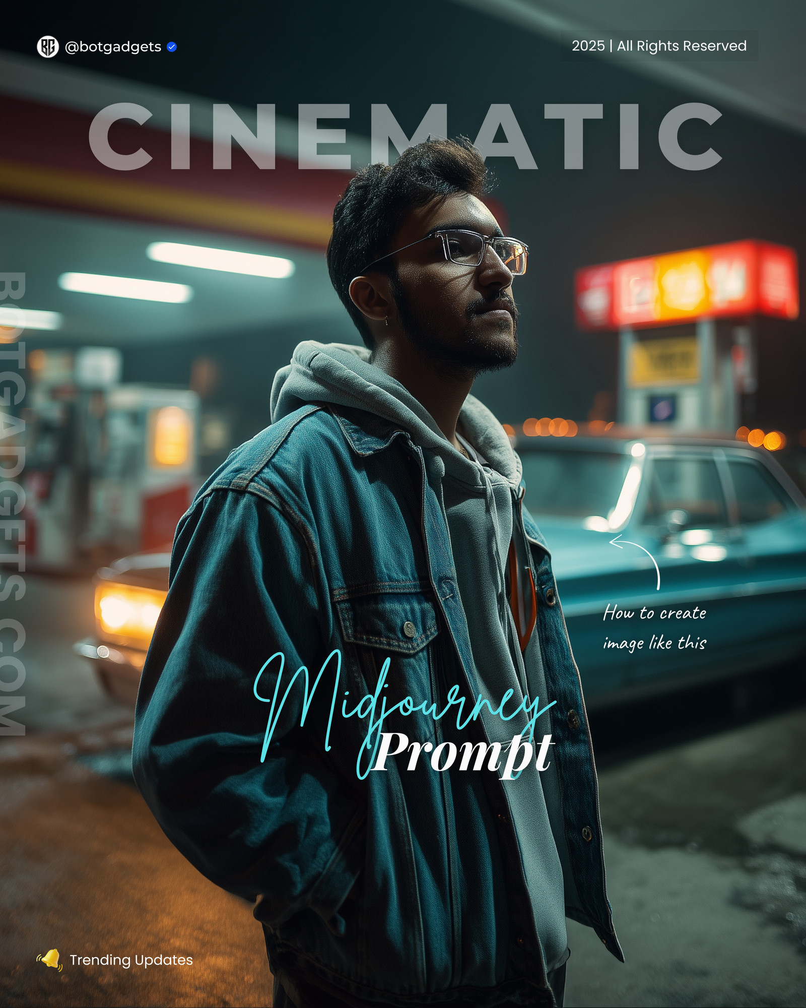 Cinematic MidJourney Prompts (Free AI Guide + Tutorials) - botgadgets.com