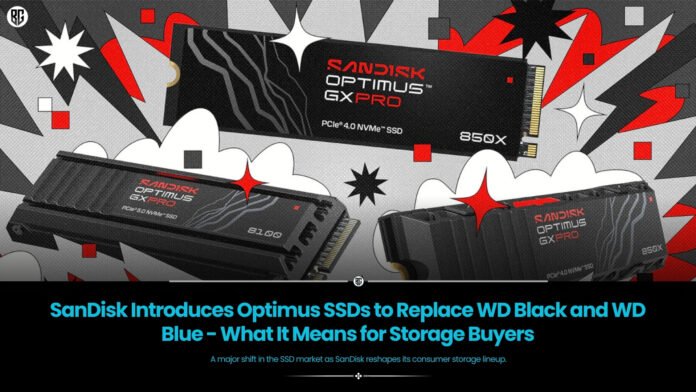 SanDisk Optimus SSD SanDisk Optimus SSD replacing WD Black and WD Blue