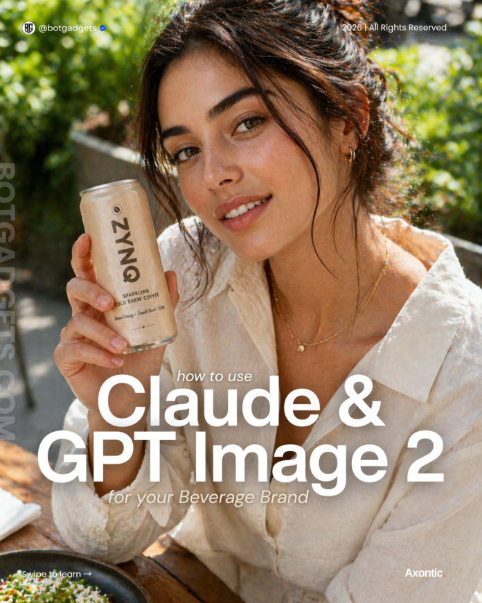 AI generated lifestyle product photo using GPT Image 2 and Claude