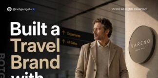 VARENO premium travel brand created with ChatGPT using a 45-page AI branding prompt PDF