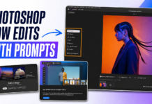 Photoshop AI Assisted Editor using prompts and AI Markup to edit an image