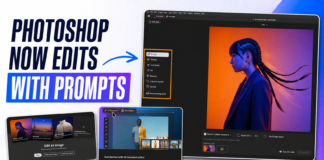 Photoshop AI Assisted Editor using prompts and AI Markup to edit an image